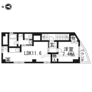 今出川うえだビル【201号室】の間取り