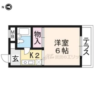 安井マンション【108号室】の間取り