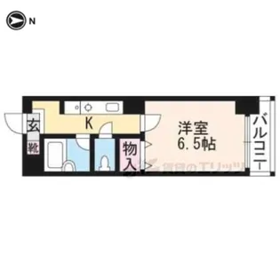 ス・プレール北野【501号室】の間取り