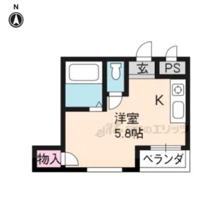 ANCIENT CITY上七軒【703号室】の間取り