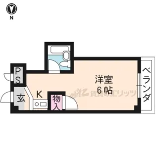 ANCIENT CITY上七軒【701号室】の間取り