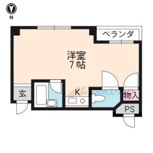 ANCIENT CITY上七軒【705号室】の間取り