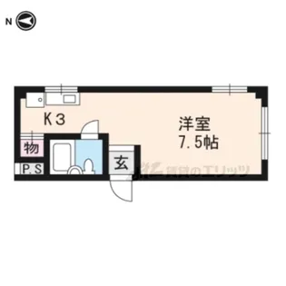 エースコート下立売【507号室】の間取り