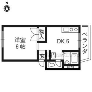 エステートシバタ【205号室】の間取り