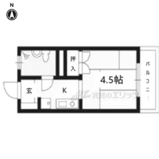 コーポ御薗【302号室】の間取り