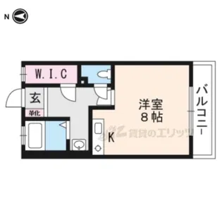 泉涌寺アビタシオン【2階】の間取り