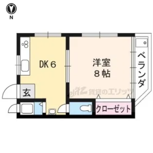 ヴィラ北白川【306号室】の間取り