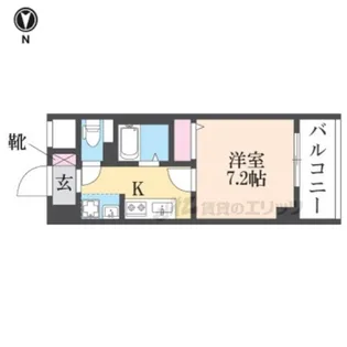 ウエストフィールド【209号室】の間取り