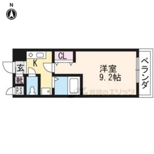 デプレ北野【213号室】の間取り