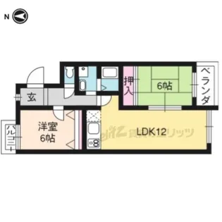 エクシード・こはた【1階】の間取り