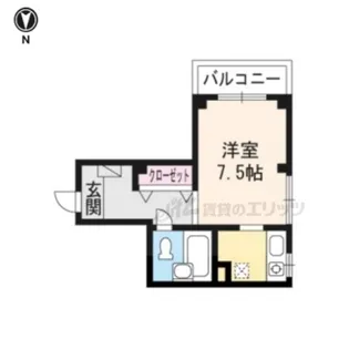カーサデ下鴨【401号室】の間取り
