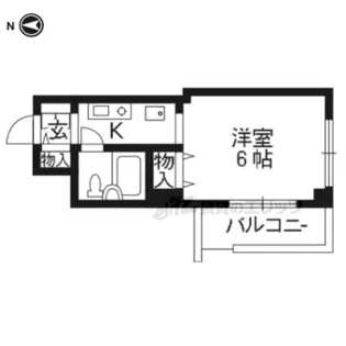 カーサデ下鴨【202号室】の間取り