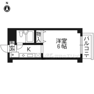 カーサデ下鴨【407号室】の間取り