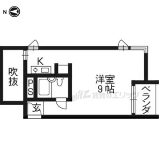 テラッセ糺の森【2-C号室】の間取り