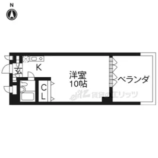 デミ洛北【302号室】の間取り