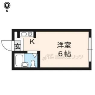 マイデスク下鴨【107号室】の間取り