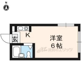 マイデスク下鴨【201号室】の間取り