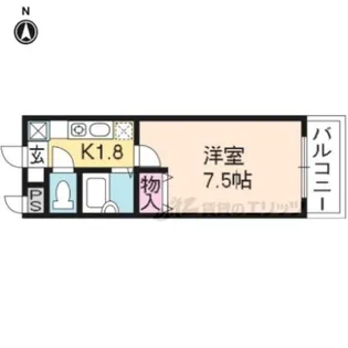 オークセブン【602号室】の間取り