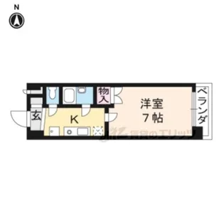 早川マンション【501号室】の間取り