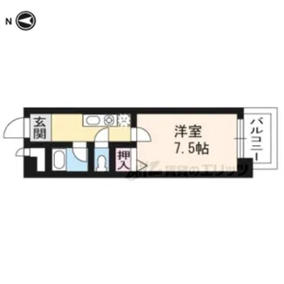 グリーンコートランザン【4階】の間取り