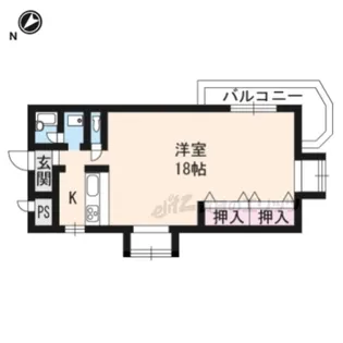 メゾン寿【201号室】の間取り