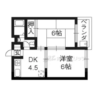 マルサクマンション【3-E号室】の間取り