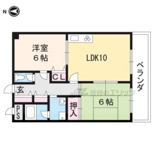 ラフィーネ山科【307号室】の間取り