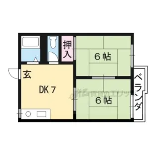 パークハウスUNO【210号室】の間取り