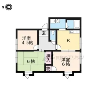 キャニオンビレッジ【1階】の間取り
