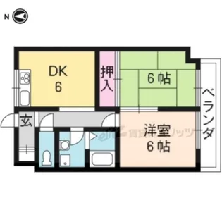 広野ハイツ【201号室】の間取り