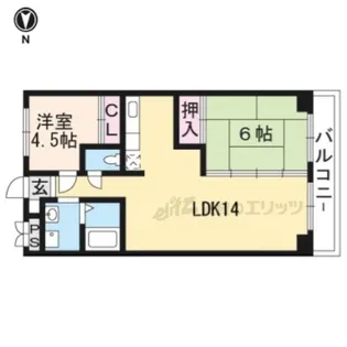 エクセレント墨染【301号室】の間取り