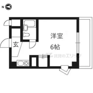 第6長栄サンシャインみささぎ【401号室】の間取り