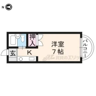 ただすの森 下鴨【204号室】の間取り