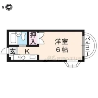 ただすの森 下鴨【201号室】の間取り