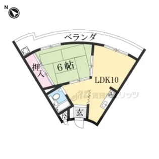 レドンダカサ玉川【1階】の間取り