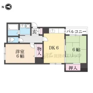 フィルハウゼ五条【403号室】の間取り