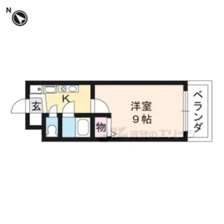 セコンダリー谷畑【1階】の間取り