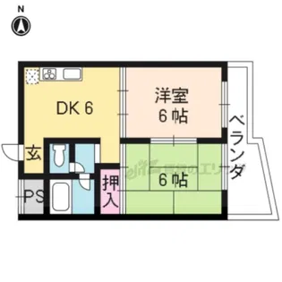 エンブレム城南宮【307号室】の間取り