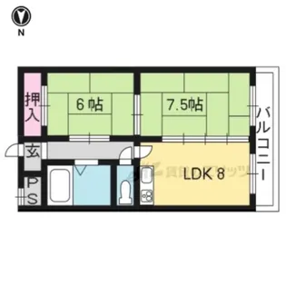 ペアシティ京都【106号室】の間取り