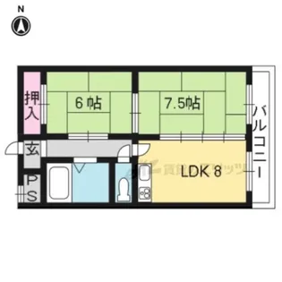 ペアシティ京都【404号室】の間取り