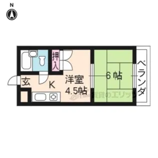 エクセル竹田【206号室】の間取り