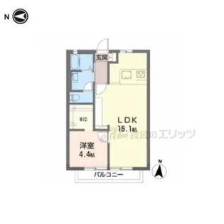 ディアスリハチ【202号室】の間取り