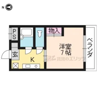 シャネルファイブ【3-C号室】の間取り