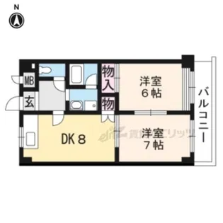 CREST音羽【401号室】の間取り