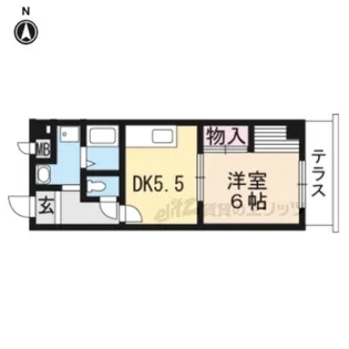 CREST音羽【112号室】の間取り