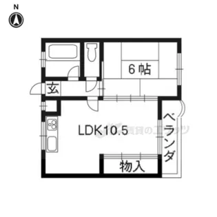 野色マンション【3階】の間取り