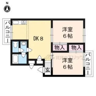 中川ハイツ【3階】の間取り