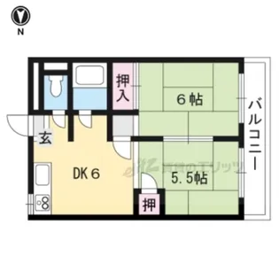 メゾン野溝【301号室】の間取り