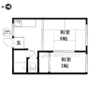 四ノ宮ハイツ【D号室】の間取り