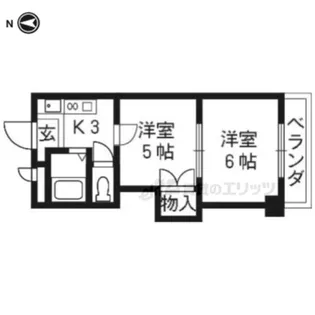プリマベーラ西京極【503号室】の間取り